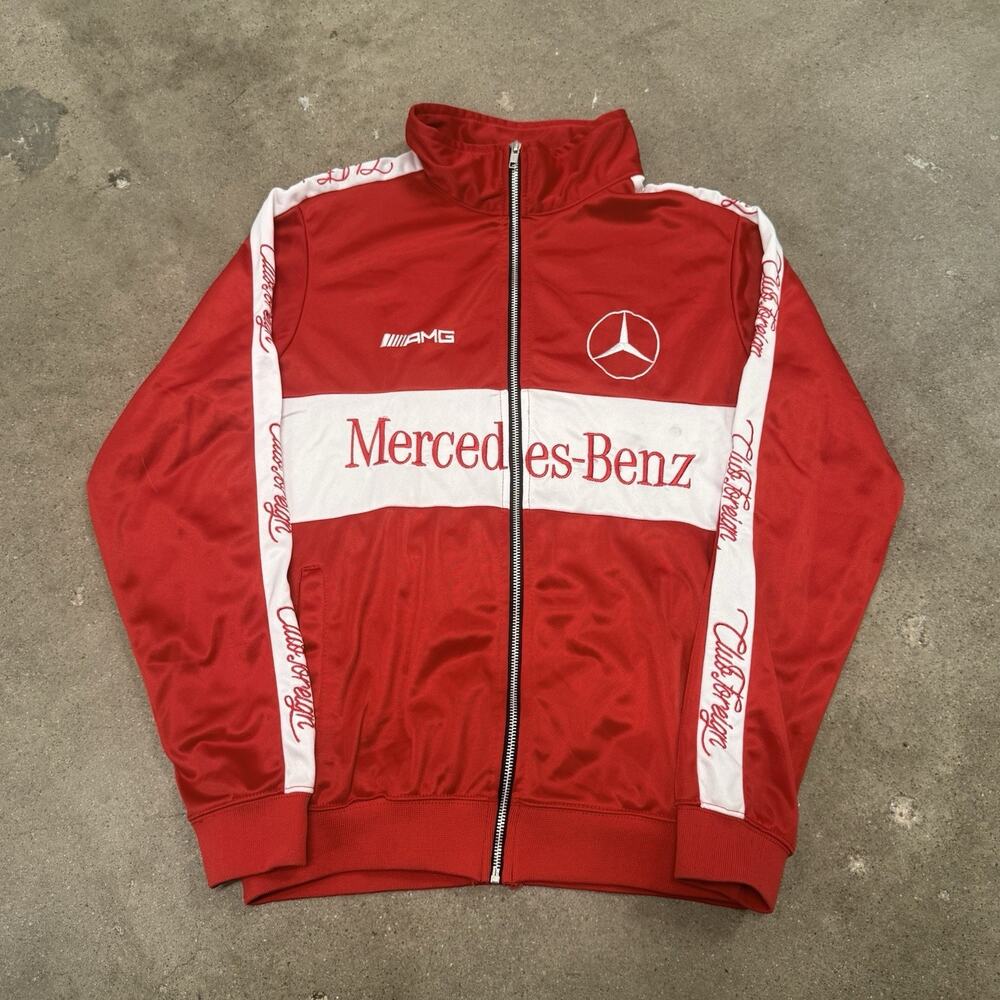 Mercedes Benz- AMG Mens Jacket Adult Medium Red Full Zip -Club Foreign